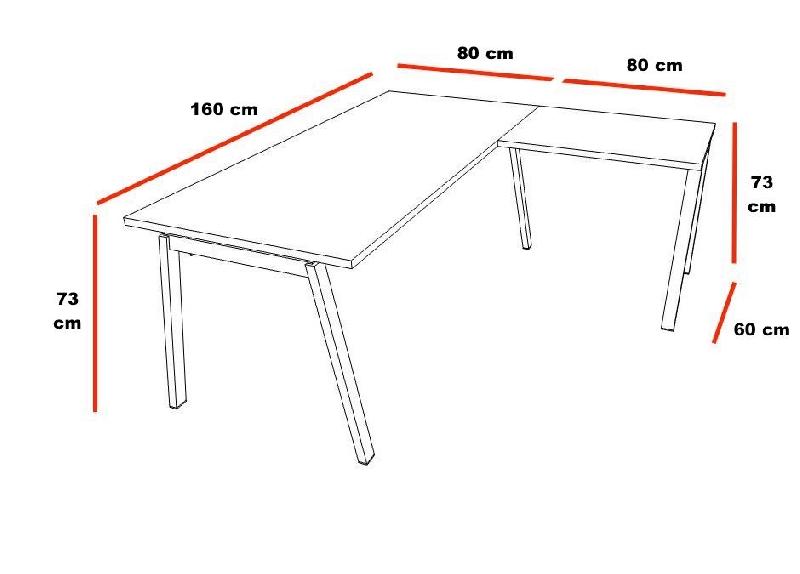 Bureau d'angle design Born - Mobel Linea - 160 x 160 cm_1