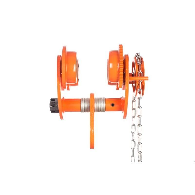 Chariot porte-palan mécanique GCL 3Tx6M - entraînement par chaîne - capacité 3 tonnes - hauteur 6 mètres_1