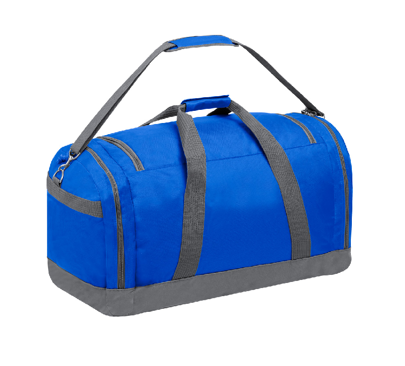 Sac de sport - plusieurs compartiments zippés - bandoulière réglable - polyester 600D - couleur bleu_1