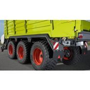 Remorque agricole Cargos 8500 équipée de pneus 710/50 R30,5 pour une faible compaction du sol