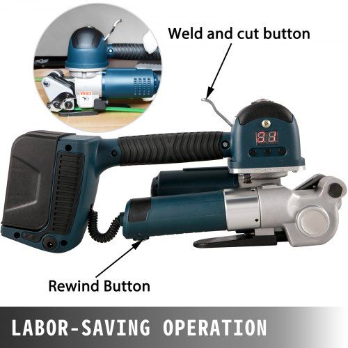 Cercleuse électrique Vevor - force de serrage 400-3500N - courroies 10-19mm et 0,5-1,2mm d'épaisseur_1