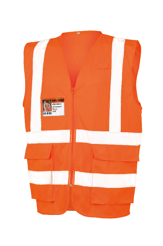 Gilet de sécurité en maille - Réf: R479X - Polyester avec bandes réfléchissantes, poches multiples et boucle radio_1
