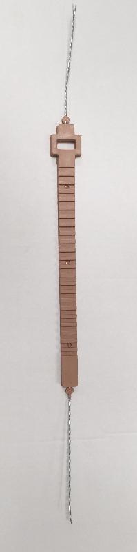 Collier Toltex - 60 cm - élastomère résistant UV et froid - 2 fils d'acier torsadés_1