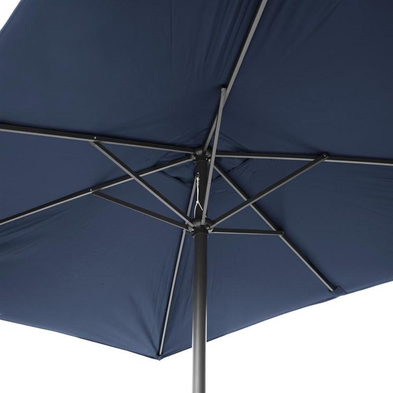 Parasol rectangulaire Bolero Seville 2x3m bleu marine_1