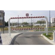 Portique limiteur d'accès en tube acier avec possibilité de remplissage béton- Longueur de 4 à 12 m_1