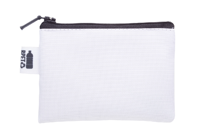 Porte-monnaie personnalisé - zippé, protégé RFID, en polyester 600D RPET - Impression en sublimation_1