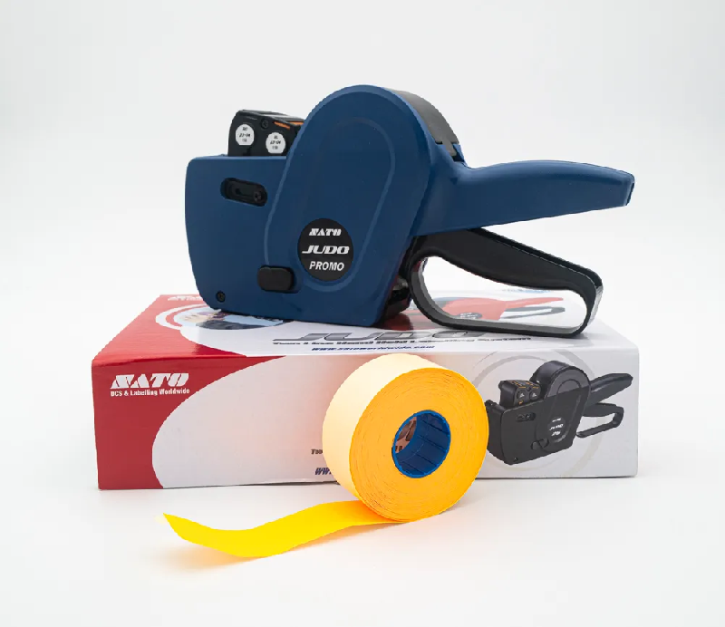 14 400 Étiquettes Orange Fluo à adhésif Permanent - SATO JUDO PROMO_1