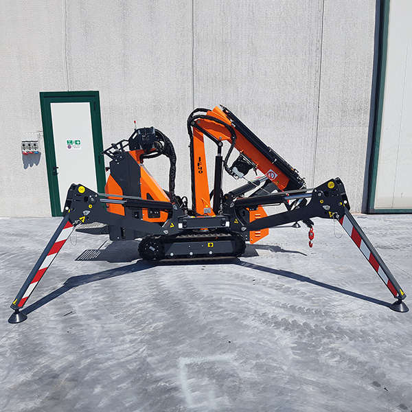 Mini-grue araignée avec une capacité de levage 2500 kg, idéale pour la pose du verre aux travaux de chantier - jekko jf 40_1