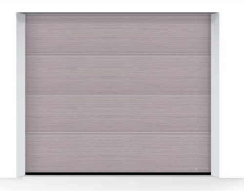 Porte de garage sectionnelle anti-effraction RenoMatic - rainure L, surface Slategrain, motorisée, panneaux isolants 42 mm_1