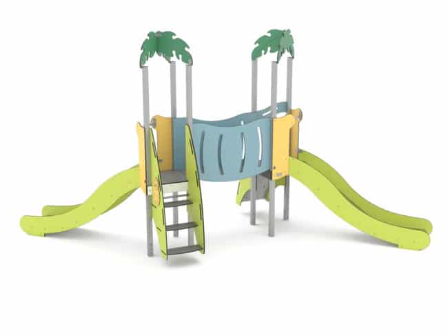 Structure multi-activités métallique Iles - LD1ILT20050 - Ludoparc - pour enfants dès 2 ans, capacité 14 enfants_1