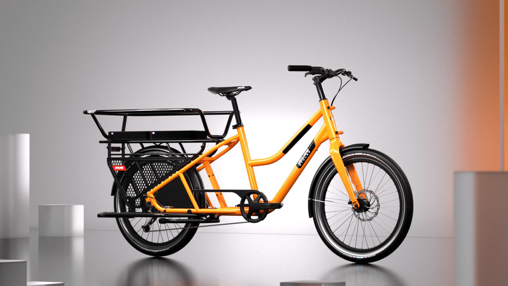 Vélo longtail Douze Cycles LT M - Orange - Sans assistance électrique - Charge maximale 198 kg_0