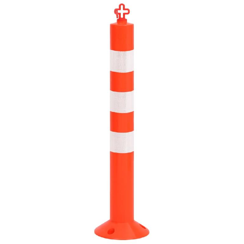 Vidaxl bornes de contrôle du trafic 10 pcs avec chaîne 75 cm pe 150964_1