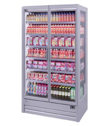 Vitrine verticale positive avec porte , idéal pour chr, traiteurs, boulangeries, pâtisseries et chocolateries -multifresh plus 2p iarp_0