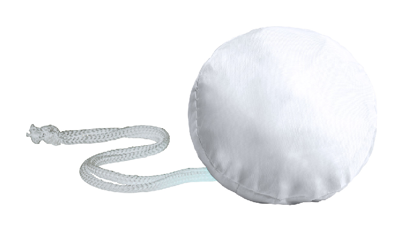 Sac shopping pliable coloré en polyester 190T - blanc - 24,25 g_1