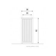 Poubelle publique Altus 03.052.Sc - Zano - 55 L - acier inoxydable ou noir, bois européen ou exotique_2