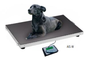 Balance pour animaux Ais / Ais-W - Baxtran - Plate-forme à 4 capteurs avec roues et poignée_1