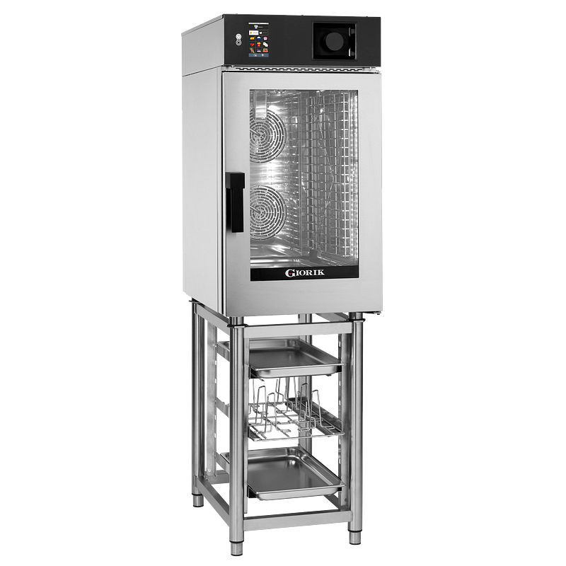 Four mixte compact électrique 10 GN1/1 écran digital 5'' vapeur par injection Giorik_1