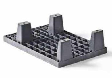 Palette en plastique légère - PLANETPAL MIX 40A60 MR4F - 400x600 mm - Ref PA-LE-0088_1