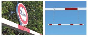 Portique en tube d'acier fixe ou réglable de 2200 mm à 3570 mm - Hauteur hors sol et largeurs de voie variées_1