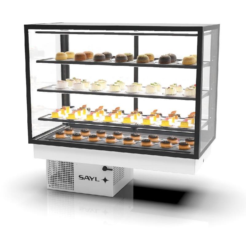 Vitrine réfrigérée INTEGRA Drop-In - 4 niveaux - 1200 mm - H815 mm | Sayl Barcelona - Accès arrière_1