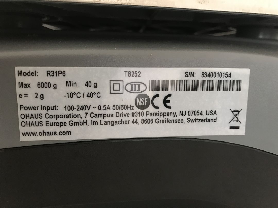 Balance de précision d'occasion - laboratoire de recherche OHAUS Ranger 3000 - Référence P2208-1856_1