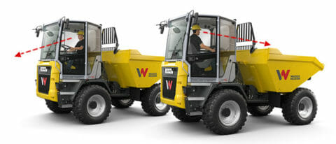 Dumper à pneus Dual View DV100 - Siège pivotant 180°, benne 4750L, transmission hydrostatique_1