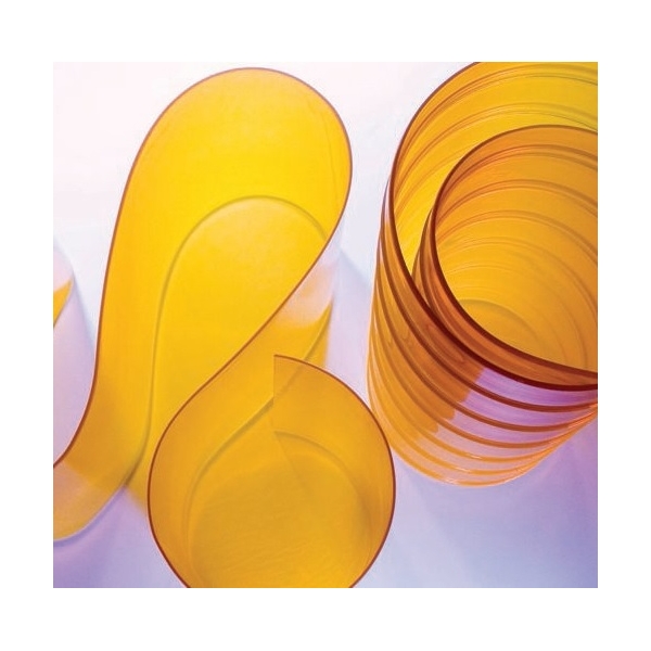 Lanière jaune citronnelle / transparente / ignifuge / 200 x 2 mm_1