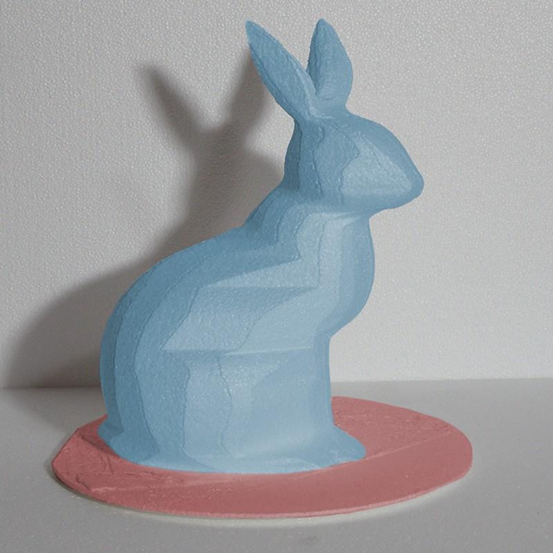 Lapin géant en polystyrène - Polystyrène Blanc (Fabrication en 5 jours ouvrés + Livraison), 80cm_1