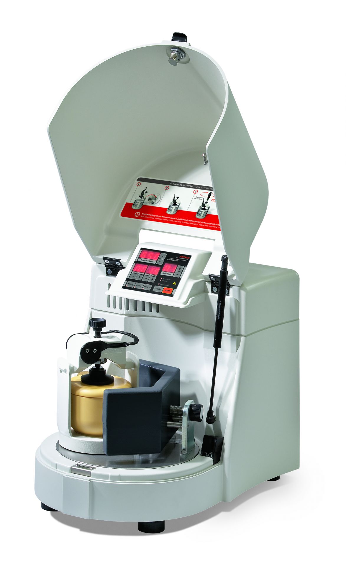 Mono-broyeur planétaire Pulverisette 6 Classic Line - broyeur à billes performant avec support unique et vitesse jusqu'à 650 tr/min_1