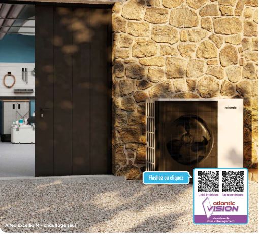 Pompe à chaleur air/eau monobloc pour la rénovation - Alfea Excellia M - Wi-Fi - Silencieuse - 60% d'économies_1