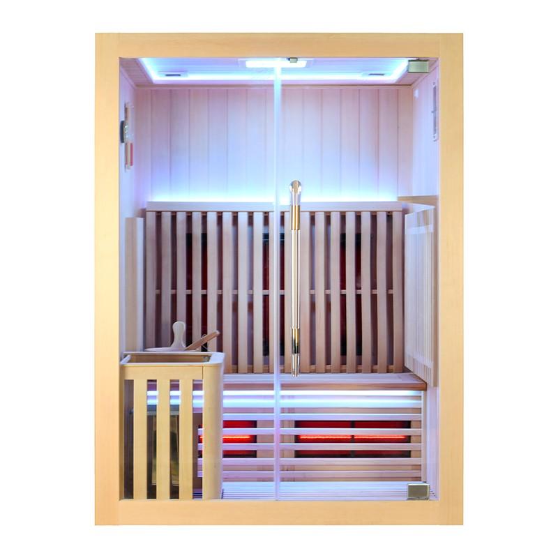 SAUNA COMBI BOREAL® ELÉGANCE 2 - 150X125 INFRAROUGE + VAPEUR_1