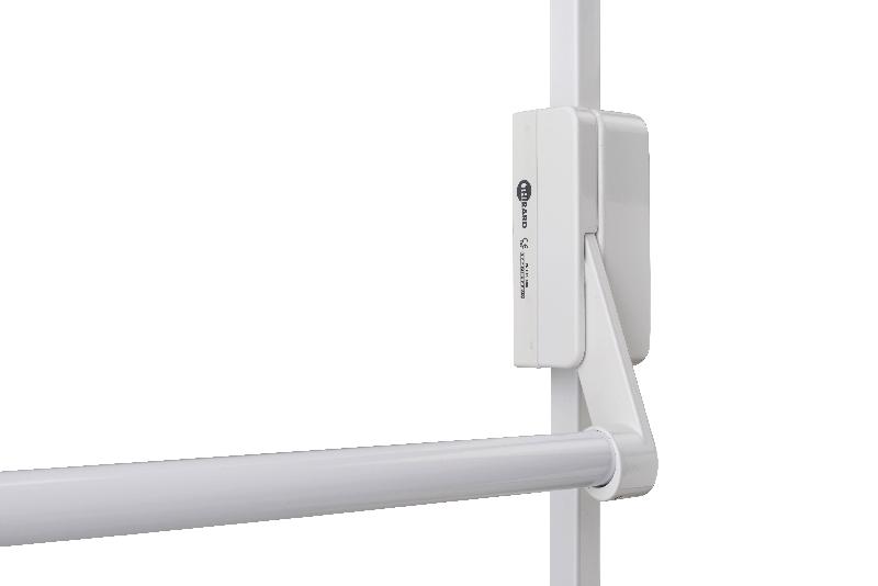 Serrure antipanik 2/3 points haut et bas réversible - Laqué blanc - Pour porte maxi 1150 mm - Norme CE NF EN1125_1