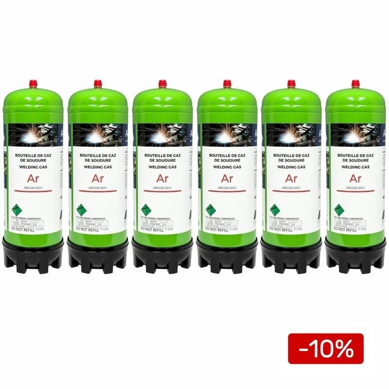 Bouteille de gaz jetable ARGON PUR - 2,2 Litres - MIG ALU et TIG_1