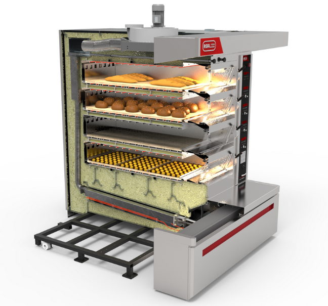 Four à sole électrique 4 étages + élévateur enfourneur intégré real forni - 6.70m2_1