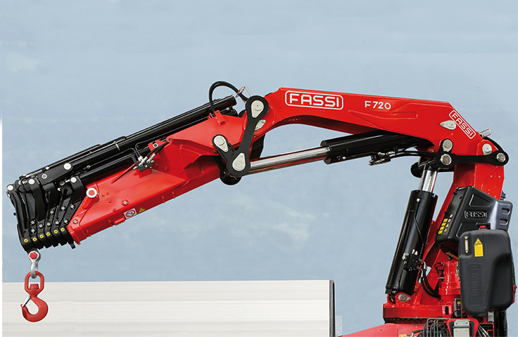 Grue auxiliaire Fassi F720RA HE-Dynamic - classe de levage 67,70 tm - bras hydraulique jusqu'à 30,45 m_1