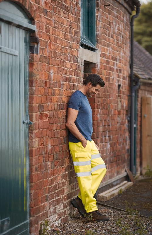Pantalon de jogging - Réf: YHV016T - Polyester anti-boulochage avec bandes rétro-réfléchissantes_1