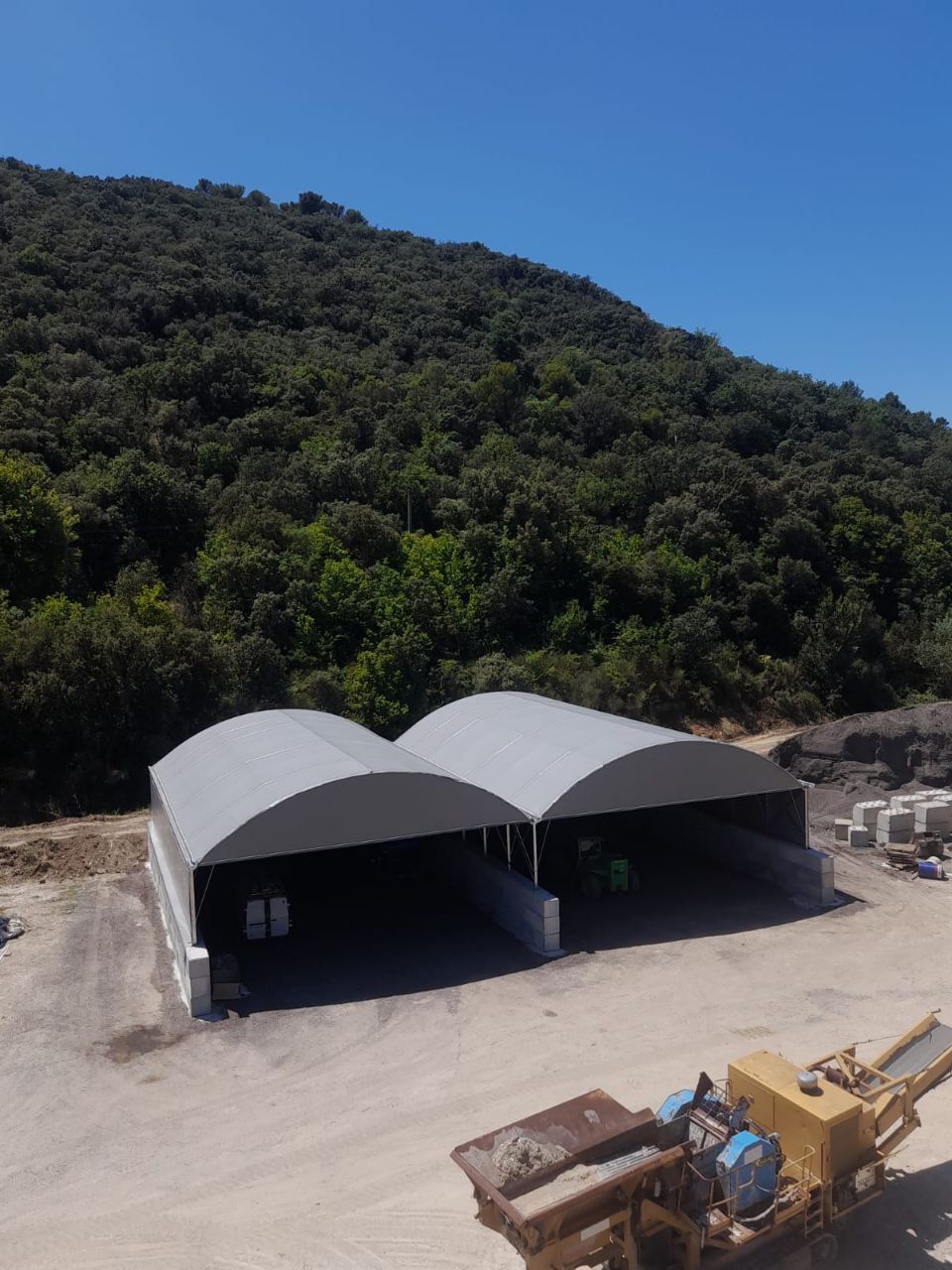 Tunnel de stockage à pieds droit Abristhor - 6m, 8m, 10m, 12m ou 14m_2