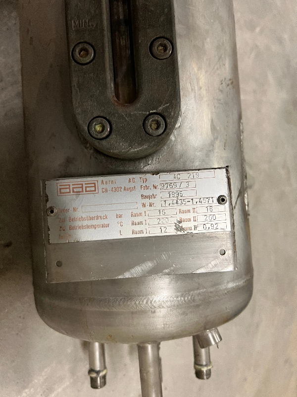 Cuve de chaudière en inox 12 litres d'occasion - référence : c8372_1