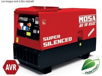 Groupe électrogène diesel YANMAR 3TNV80 - MOSA - fréquence 50 Hz - 9.5 kVA triphasé - Refroidissement à eau_1