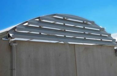 Abris hangar de stockage ouvert toiture téléscopique structure en aluminium delta junior_1