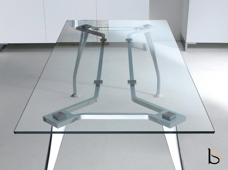 Bureau de Direction en verre Segno- Dellarovere - 180, Transparent_1