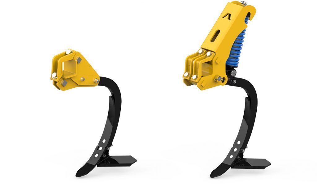 Équipement agricole pour mélange et affinage du sol
