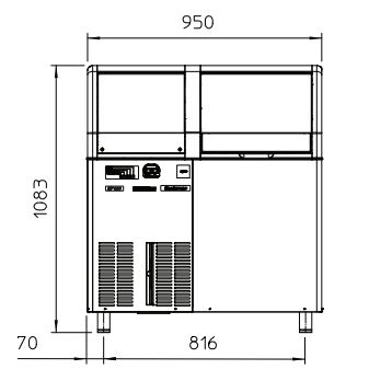 EF 206 AS - Machine à glace en grains professionnelle - Scotsman - 200 kg/24h avec stockage de 55 kg et finition inox_1