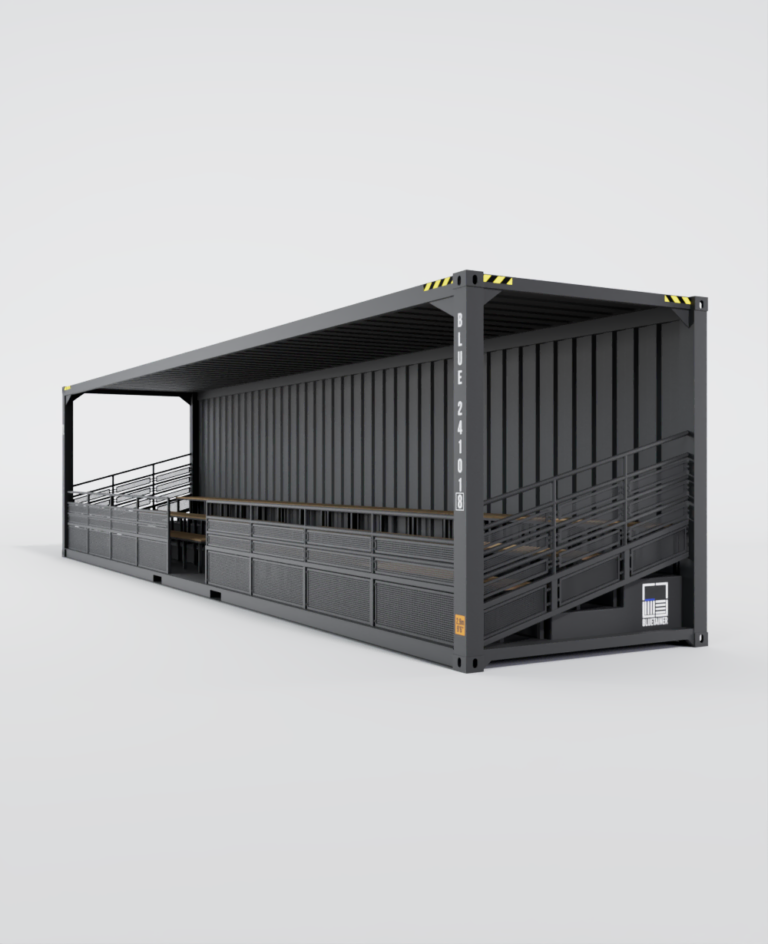 Cargo Tribune grand format robuste et accessible pour les grands événements sportifs, concerts ou festivals - 40HC_1