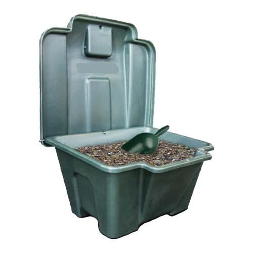 Coffre de stockage PEHD vert 175 litres - intérieur/extérieur, polyvalent et robuste_1