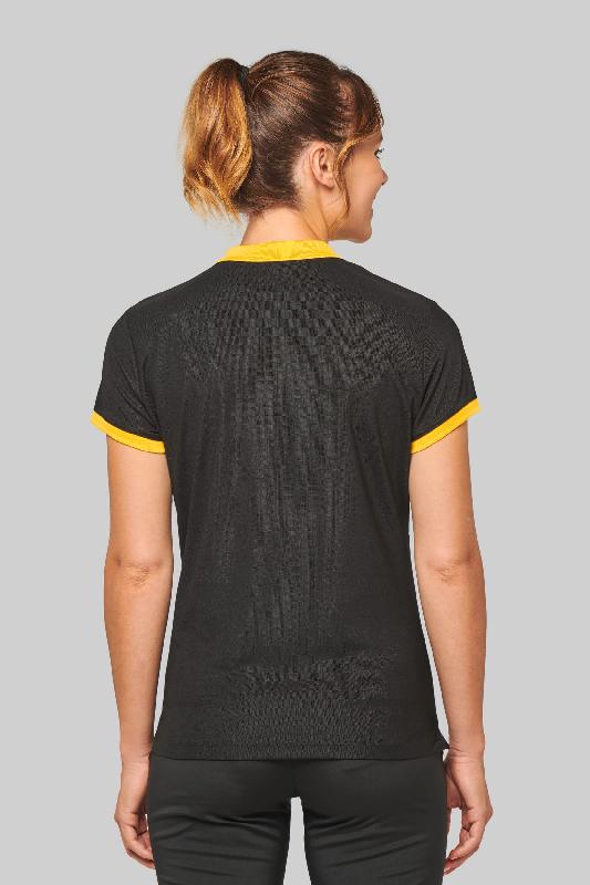 Polo piqué performance femme - 100% polyester - Réf : PA490 - Marque PROACT - Maille Cool Plus - Coupe cintrée_1