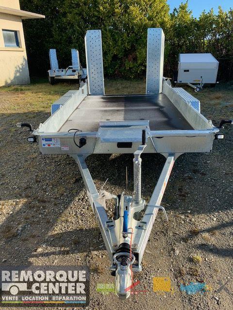 Remorque Porte-engin IFOR WILLIAMS - GH126 - PTAC : 3500 kg - 366 x 184 cm - PAN COUPÉ - Double essieu_1