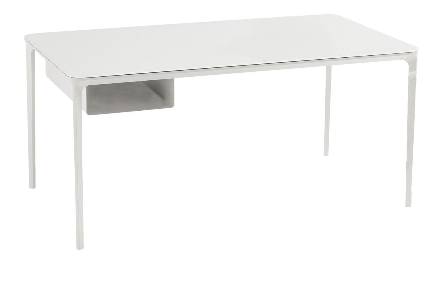 Sovet - Bureau droit Slim design Matthias Demacker - 140 cm - Structure aluminium et plateau personnalisable_1