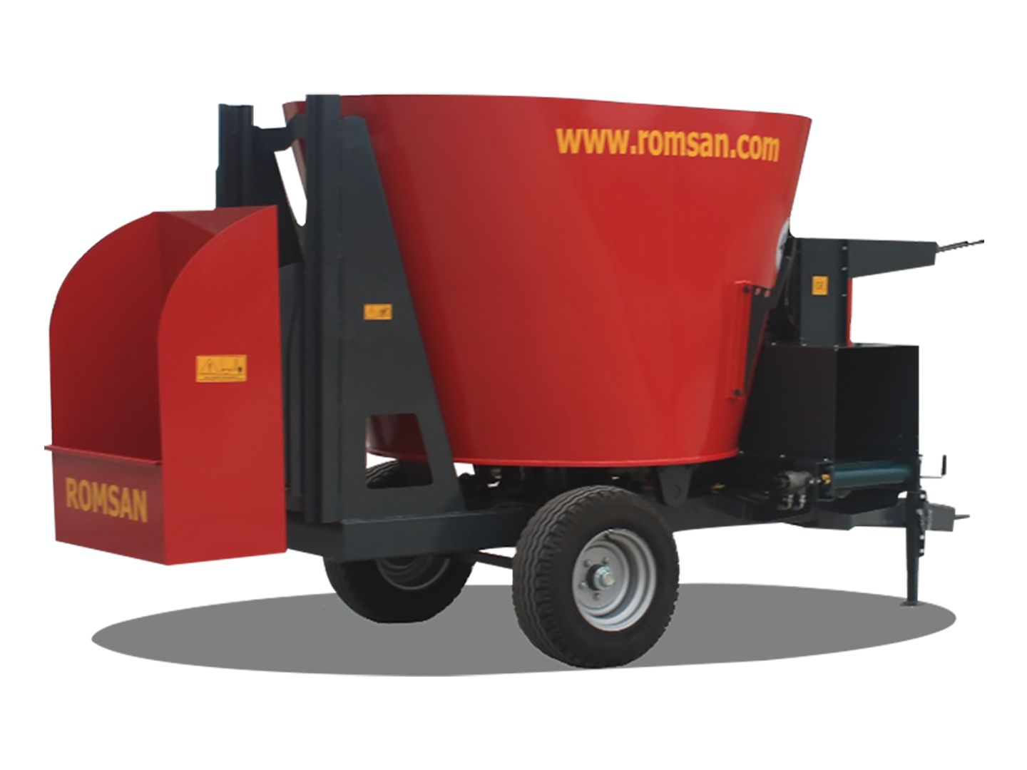 YK 40 - Mélangeuse agricole Romsan - Volume 4 m³ - 35 hp - 1 spirale avec 6 lames_0