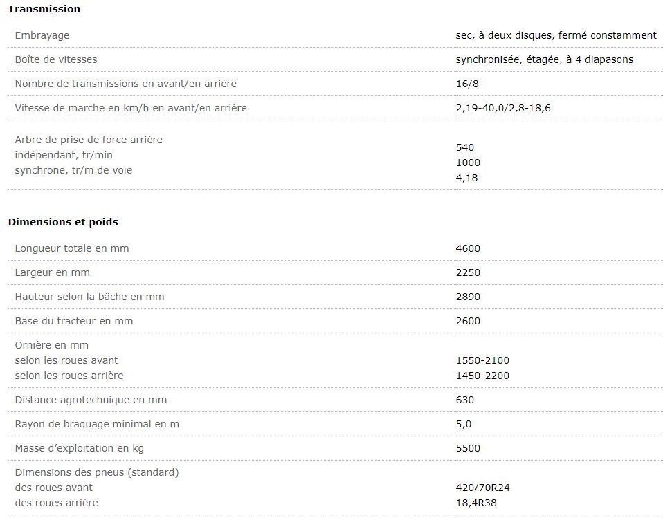 Belarus 1220.3 - Tracteur agricole MTZ Belarus - Diesel turbo 90 kW (122 CV) - Tier II/IIIA_1